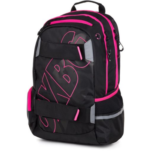 Oxybag, Oxy Sport hátizsák 45 cm, 23l, Black Line fekete-rózsaszín