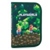 Minecraft mintás tolltartó klapnis, üres, Playworld