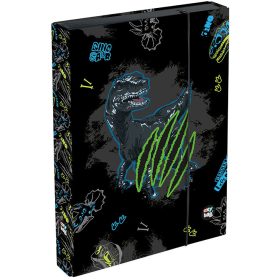 Dinoszaurusz füzetbox A/4, jumbo, OXY GO Dino, fekete