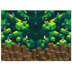   Irattartó tasak A/4, patentos, műanyag, Playworld, Minecraft mintás