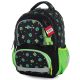 OXY Next hátizsák, iskolatáska, 4 rekeszes, 42x32x16cm, Green Cube, Minecraft mintás