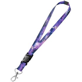   Pegazus kulcstartó, nyakba akasztós, 55x2cm, lila-rózsaszín