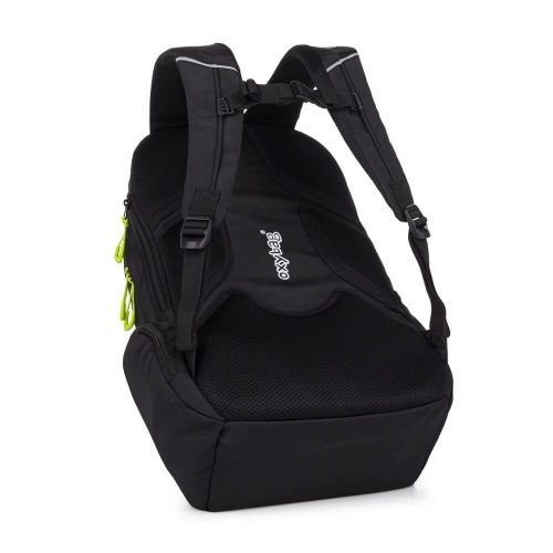 OXY Zero hátizsák, iskolatáska, 3 rekeszes, 47x32x18cm, Mood, fekete