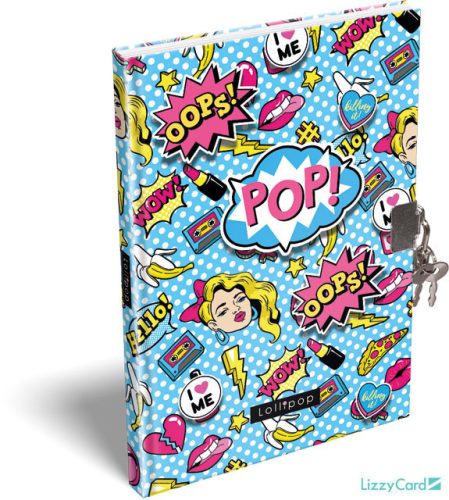 Csajos napló kulccsal, A/5, Lollipop POP