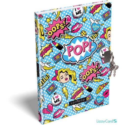 Csajos napló kulccsal, A/5, Lollipop POP