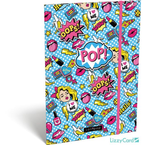 Csajos gumis mappa A/4, Lollipop POP