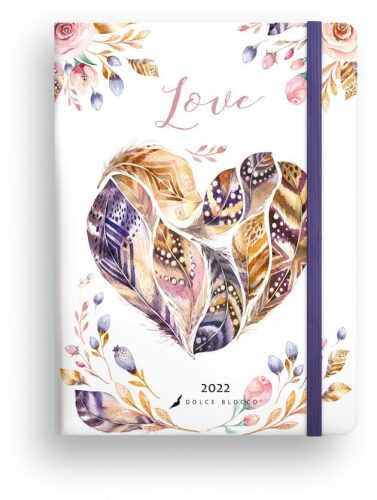 Secret Journal, Bullet Journal Dolce Blocco napló, notesz A5, Love