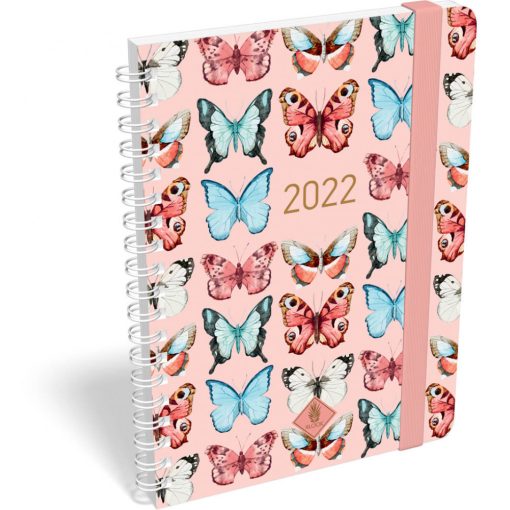 Lizzy Calendar heti tervező, B6, spirálos, gumis, Xlook Seven, 2022