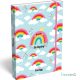 Szivárványos füzetbox A/4, Lollipop Happy Rainbow