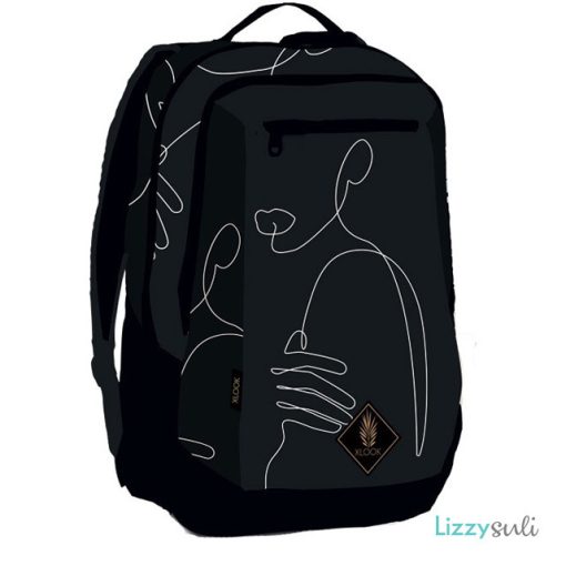 XLook hátizsák Trend+ 48x32x18cm, 1Line, fekete