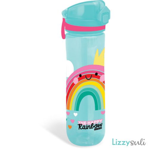 Szivárványos kulacs, 600 ml, prémium, Lollipop Happy Rainbow