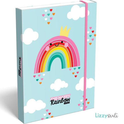 Szivárványos füzetbox A/5, Lollipop Happy Rainbow
