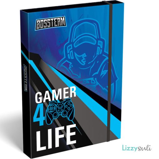 Game füzetbox A/5, Bossteam Gamer 4 Life, kék