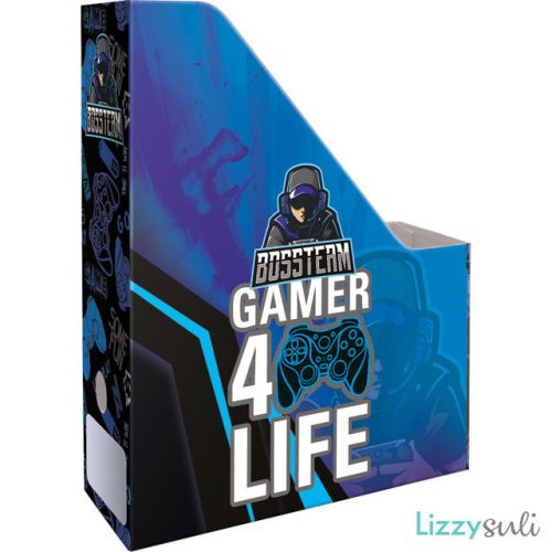 Game irattartó papucs A/4, Bossteam Gamer 4 Life, kék