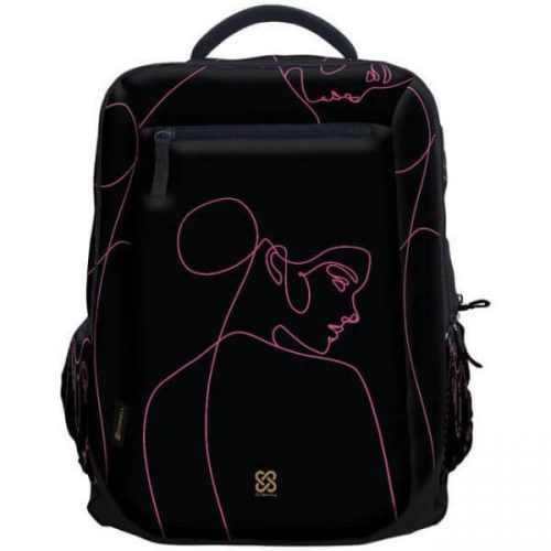 Cornell Pink Line hátizsák Trend+ 48x32x18cm, fekete