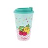 Pusheen cicás pohár műanyag tetővel, 350 ml, Pusheen Fruits