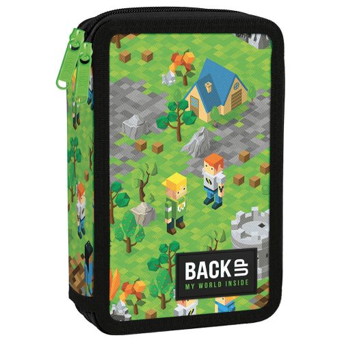 Minecraft iskolatáska szett töltött tolltartóval és tornazsákkal