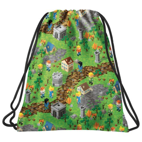 Minecraft iskolatáska szett töltött tolltartóval és tornazsákkal