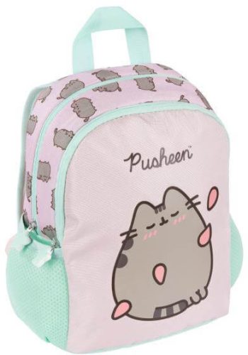 Pusheen cicás hátizsák, ovis, 28x23x10cm, rózsaszín