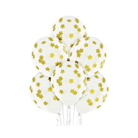   Csillagos Stars léggömb, lufi szett 6 db-os 30 cm (12 inch)