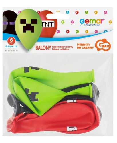 Minecraft lufi 6 db/csomag, 30cm