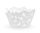 Pillangó White muffin dísz 6 db-os