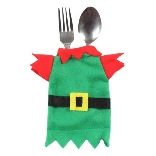 Elf, Manó karácsonyi evőeszköz dekoráció