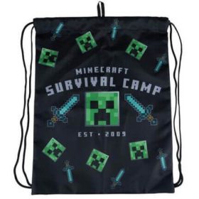 Minecraft tornazsák 44x33cm, Creeper, fekete, Astra