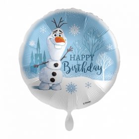 Jégvarázs Olaf Snow Happy Birthday fólia lufi 43 cm