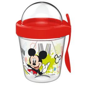   Mickey egér Fun pohár snack tartó fedéllel és kanállal 350 ml