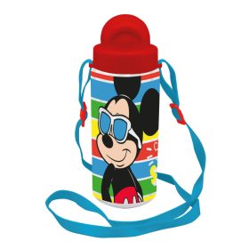   Mickey egér Sun műanyag szívószálas kulacs akasztóval 500 ml