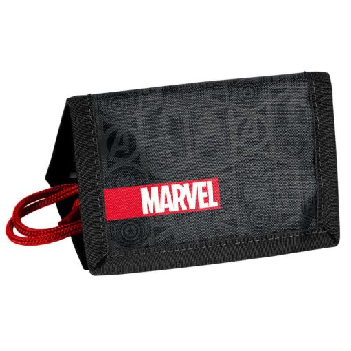 Marvel pénztárca, 12x8cm, fekete