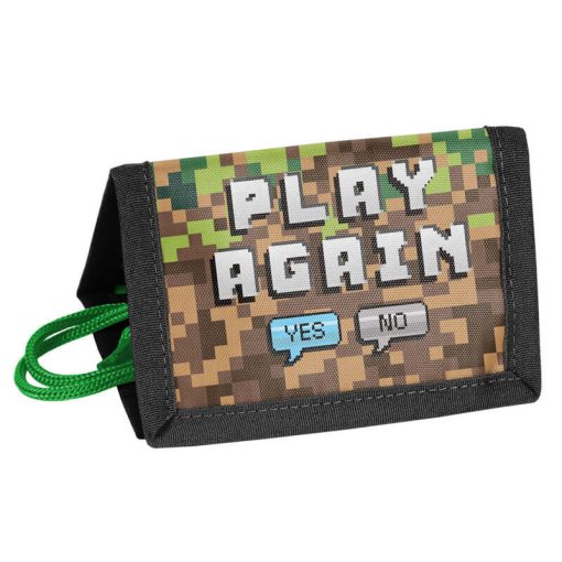 Minecraft mintás pénztárca, 12x8cm, Pixel, Play Again