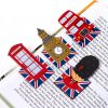 London mágneses könyvjelző, 4 db/csomag