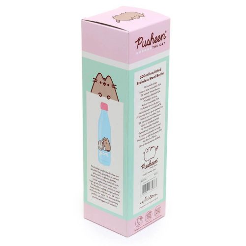 Pusheen cicás rozsdamentes acél thermo palack, 500 ml, ínyenc Pusheen macska