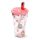 Pusheen cicás pohár szívószálas tetővel, 500 ml, Pusheen és az italok