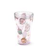 Pusheen cicás pohár szívószálas tetővel, 500 ml, Pusheen és az italok
