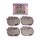 Pusheen cicás poháralátét szett, 4 db, parafa