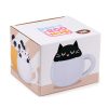 Cicás bögre fedéllel, kerámia, 450ml, Feline Fine Macska