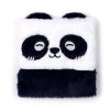 Pandás napló, 16x15cm, plüss borítóval, vonalas, Susu, a panda