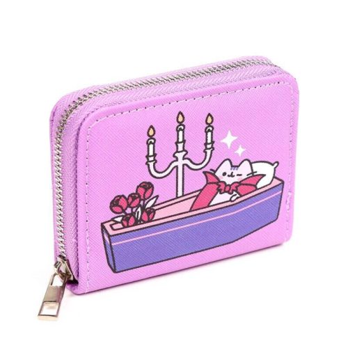 Pusheen cicás pénztárca, 9x11x2cm, Halloweeni Pusheen Macska, kétféle