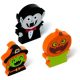 Radír Halloweeni, 3 db/szett (boszorkány, vámpír és tök)