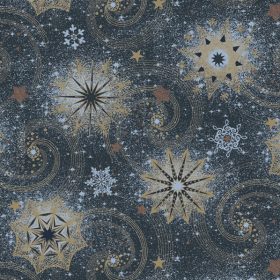 Karácsony Stars And Twirls Navy szalvéta 20 db-os 33x33 cm