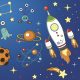 Űr Rockets&Aliens szalvéta 20 db-os 33x33 cm