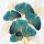 Ginkgo Biloba Gold and Emerald szalvéta 20 db-os 33x33 cm