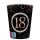 Happy Birthday 18 Rose Gold papír pohár 8 db-os 250 ml