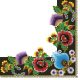 Hímzés Black Border szalvéta 20 db-os 33x33 cm