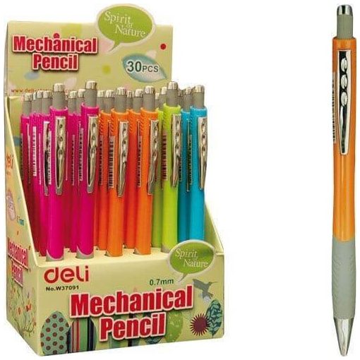 Töltőceruza, mechanikus ceruza 0,7mm Deli, többféle színben