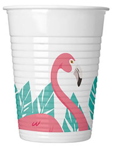 Flamingó műanyag pohár 8 db-os 200 ml