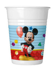 Mickey egér műanyag pohár 8 db-os 200 ml, Playful